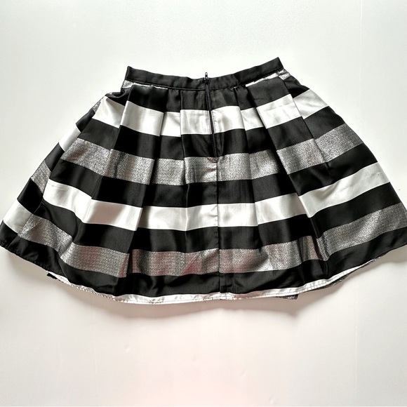 My Michelle Black Silver Glitter Skater Skirt Junior Size 1 - Picture 3 of 11